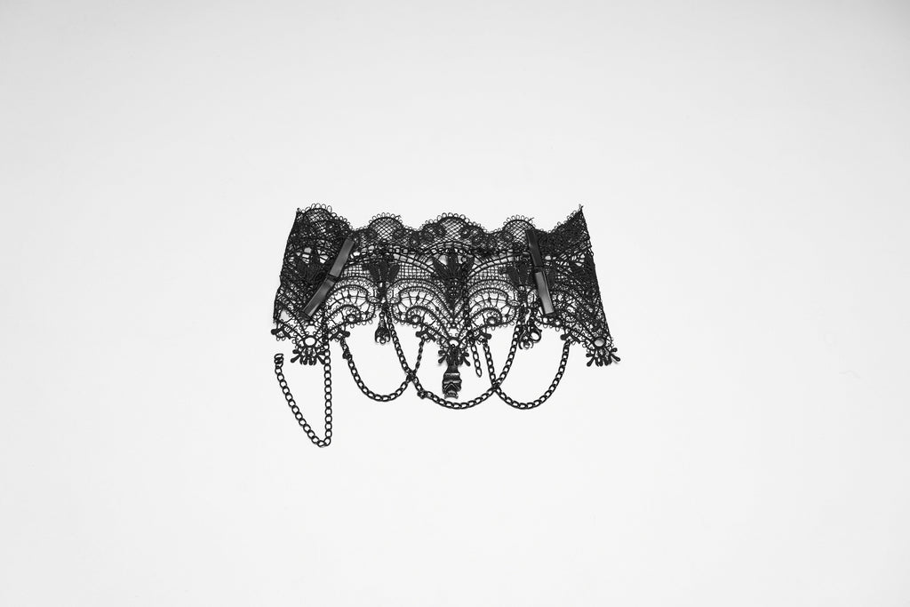 Punk Rave Goth Bat Necklace