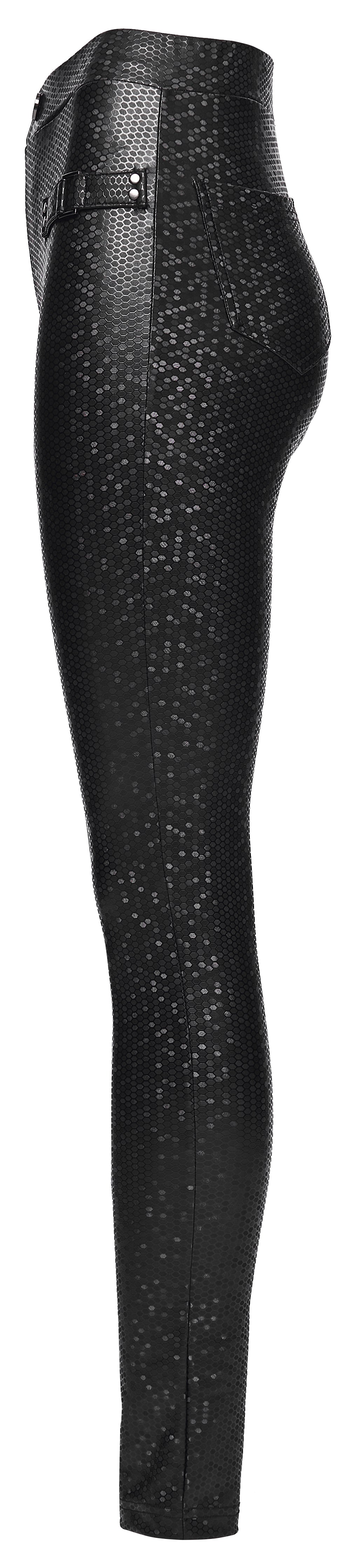 Punk Rave Ravenna Leggings - Black Prism Finish