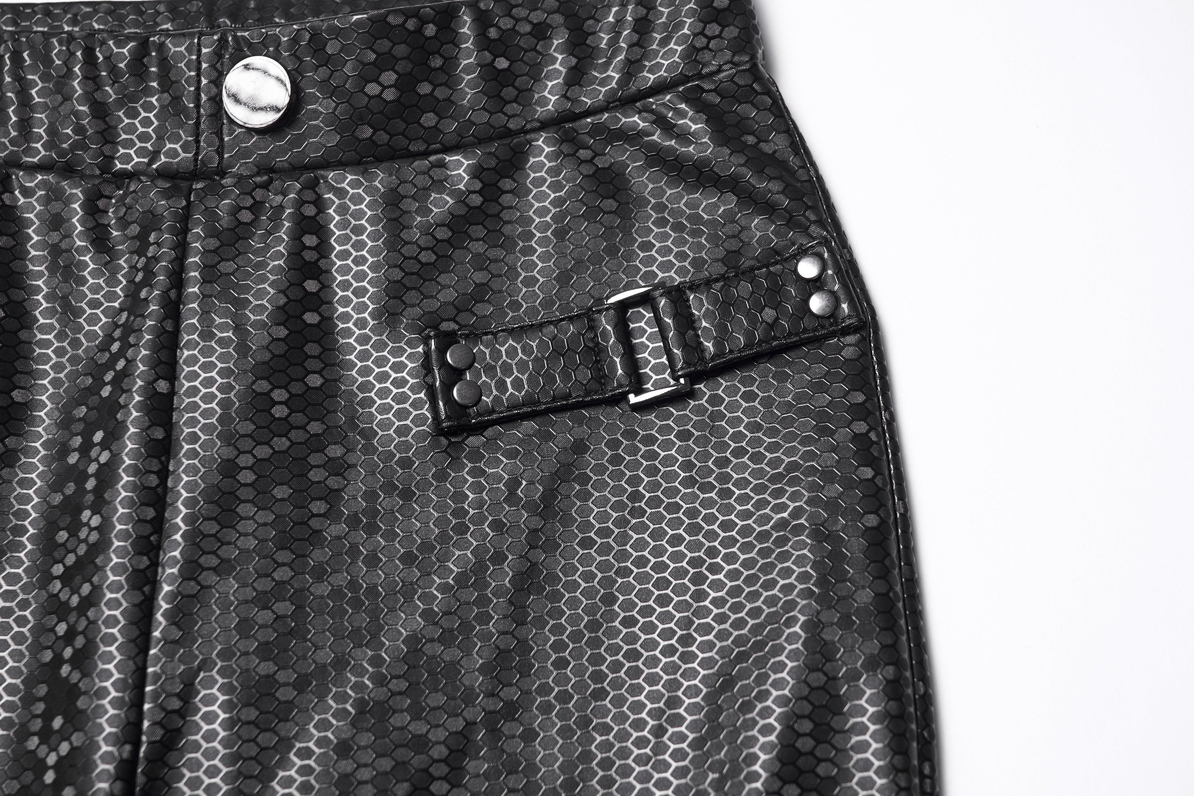 Punk Rave Ravenna Leggings - Black Prism Finish
