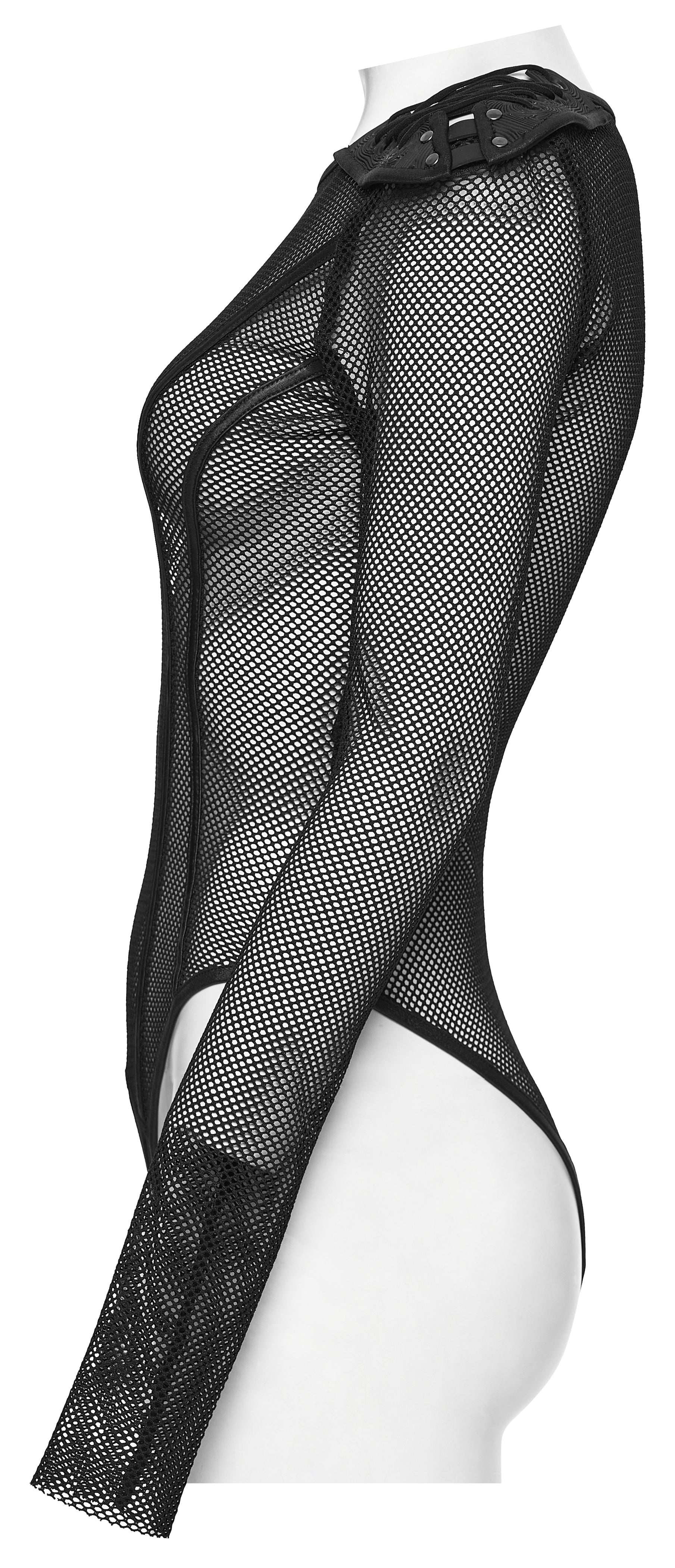 Punk Rave Cyberpunk Armor Mesh Bodysuit