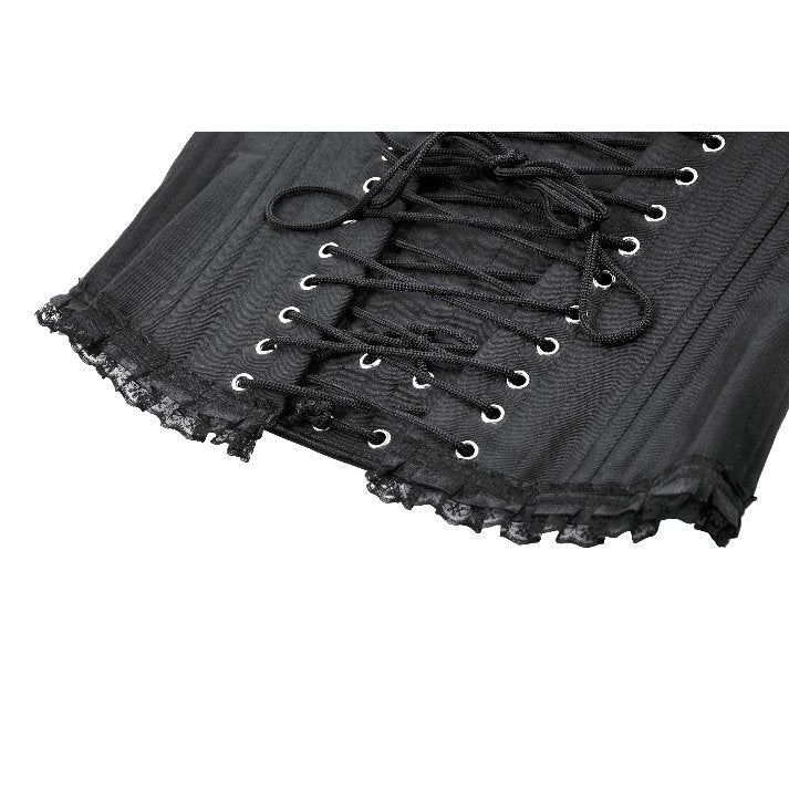 Dark in Love Talia Gothic Longline Metal Boned Corset
