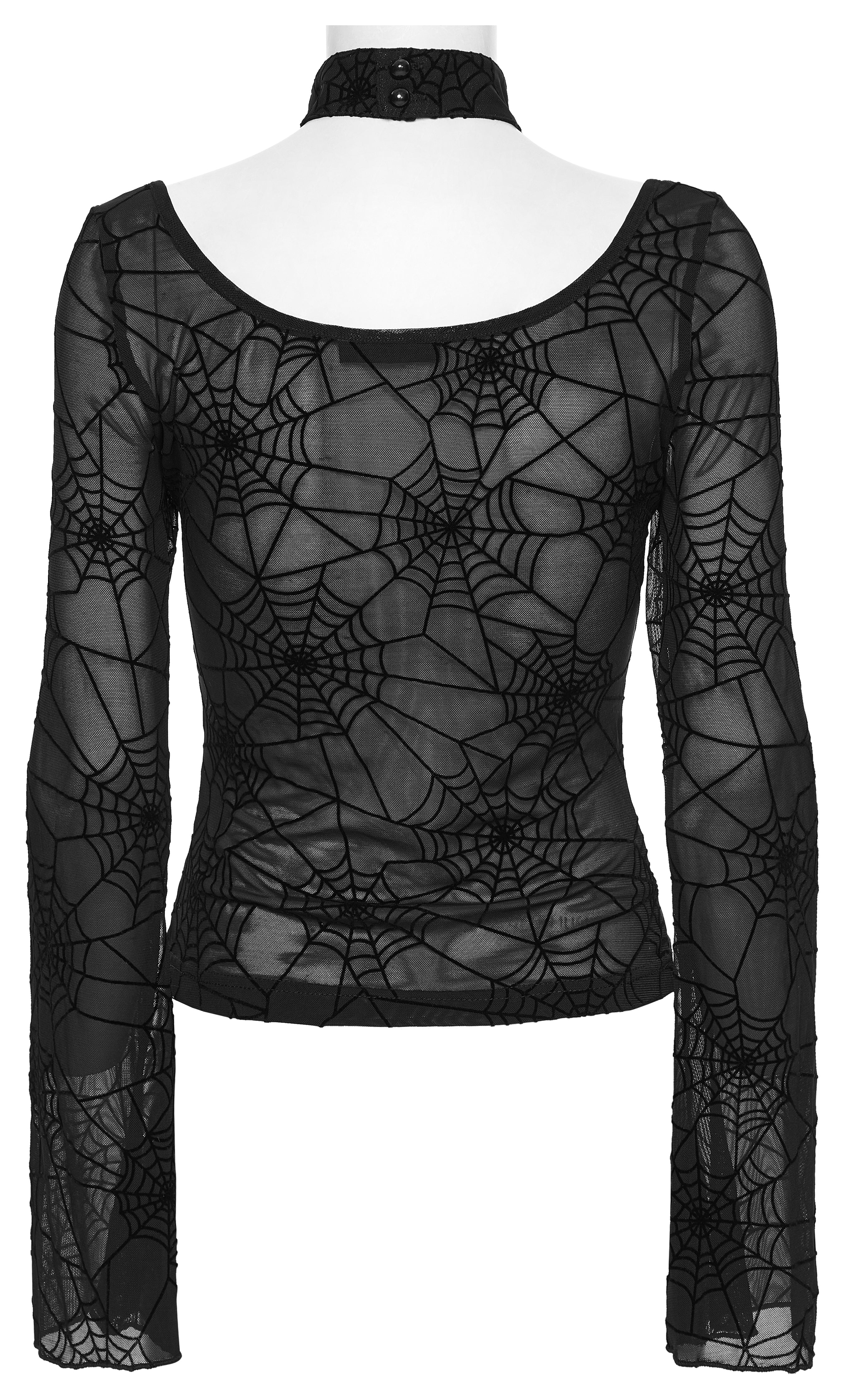 Punk Rave Lilith Gothic Spider Web T-Shirt
