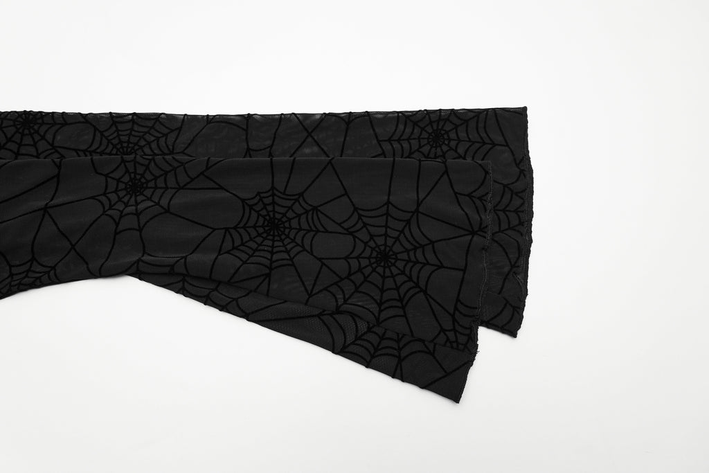 Punk Rave Lilith Gothic Spider Web T-Shirt
