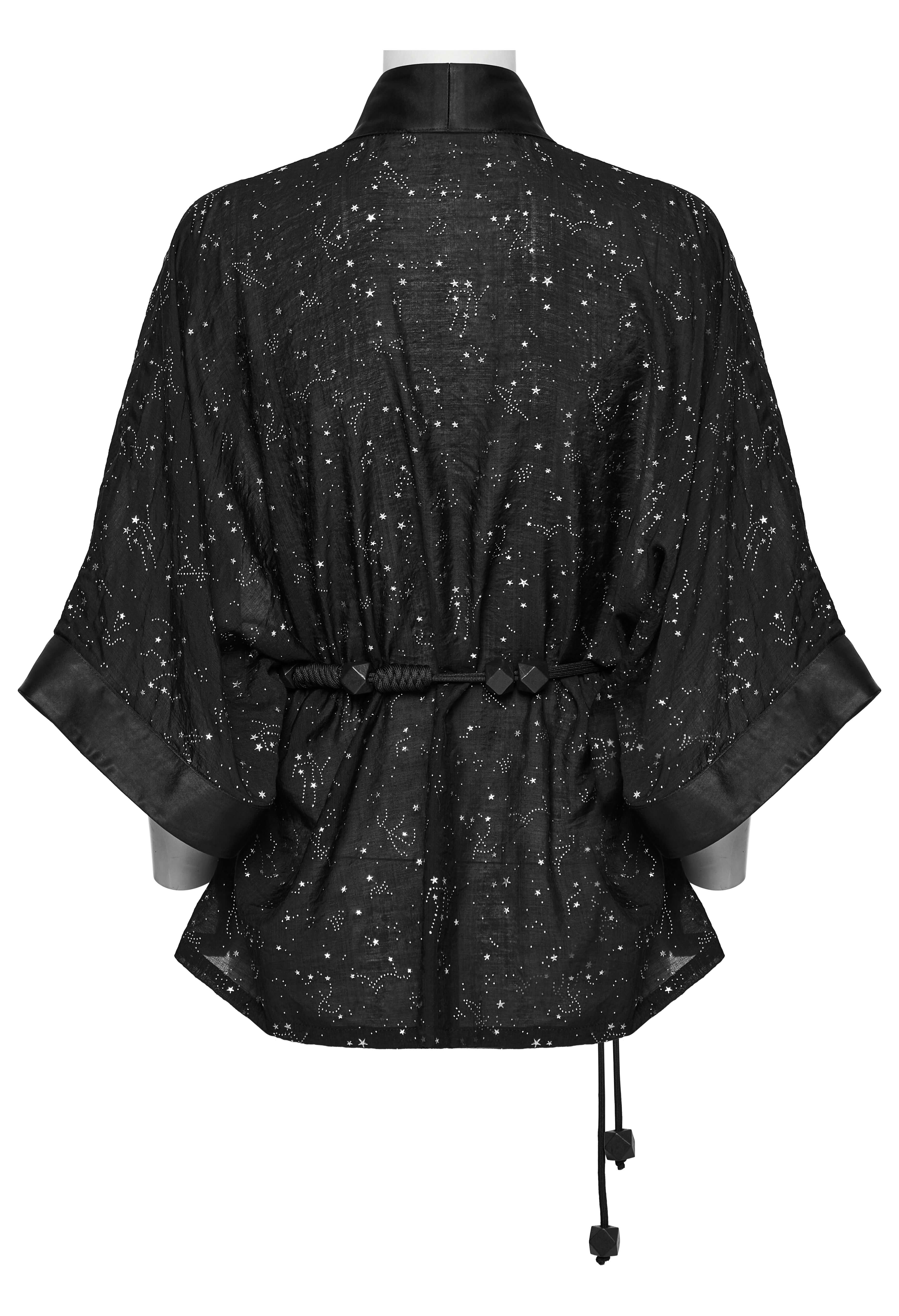 Punk Rave Augusta Constellation Print Kimono Top or Jacket