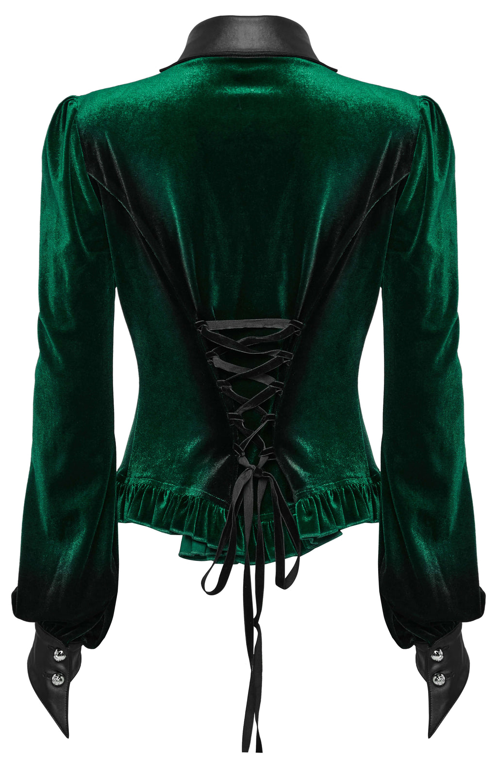 Punk Rave Fawn Gradient Printed Shirt in Green