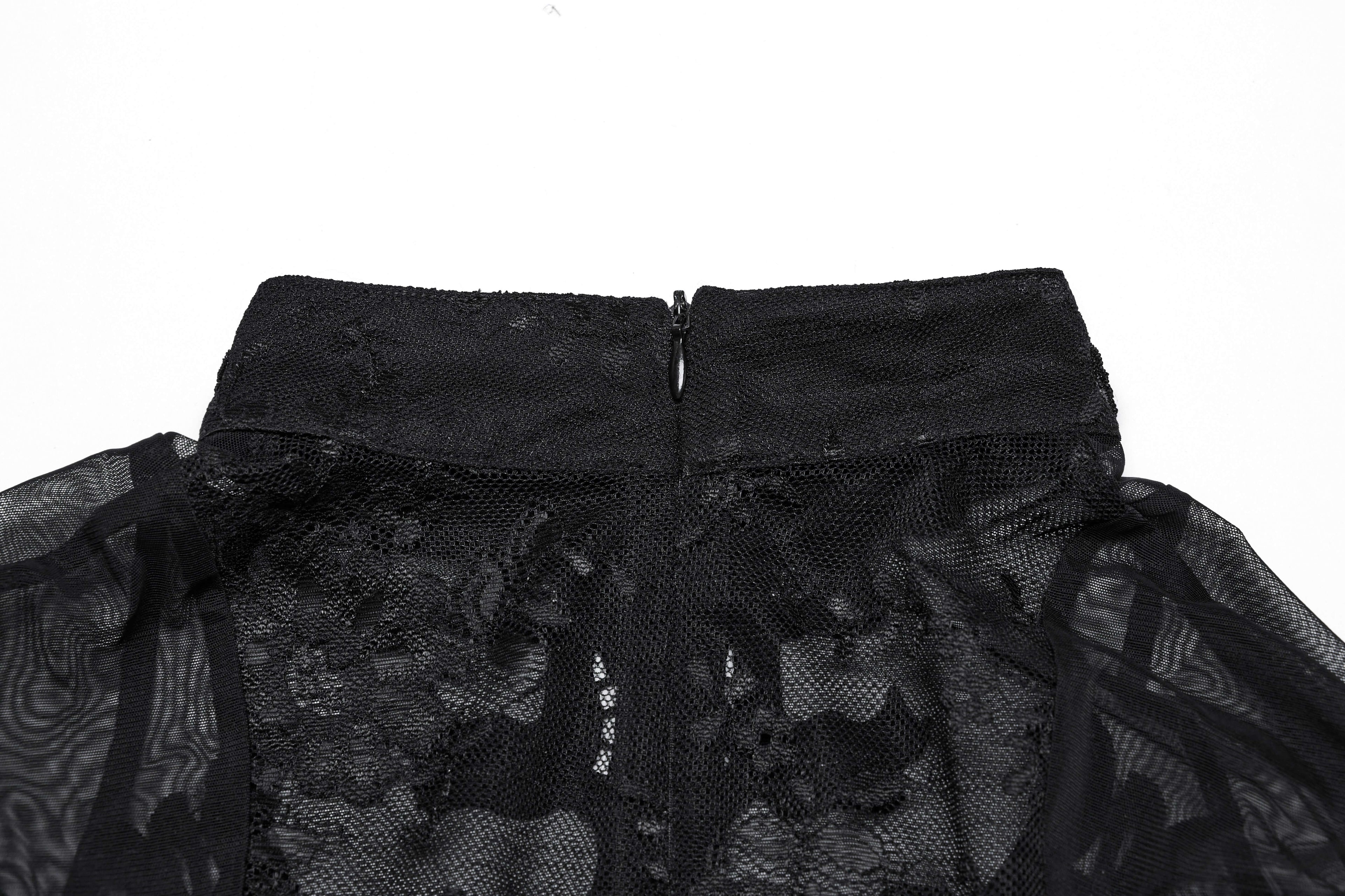 Punk Rave Gothic Applique Top
