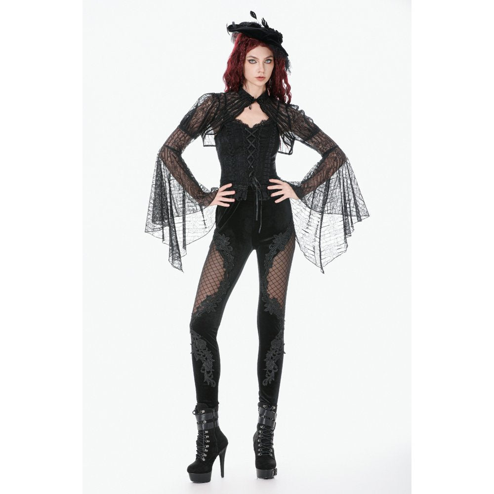 Dark in Love Elara Gothic Versatile Lace Shoulder Cape