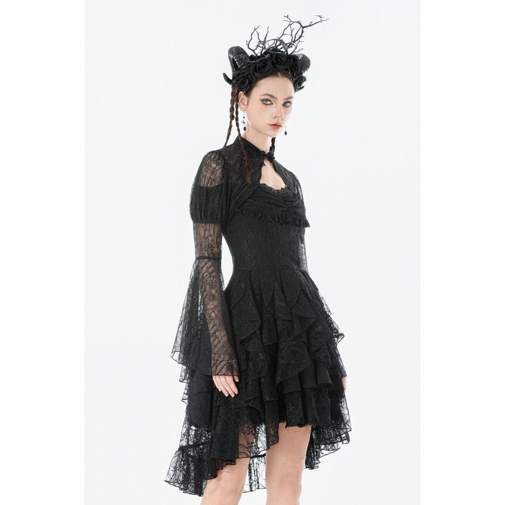 Dark in Love Elara Gothic Versatile Lace Shoulder Cape