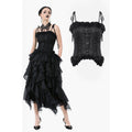 Dark in Love Selene Ruffled Floral Jacquard Corset Top - Size UK 16 Left Only!