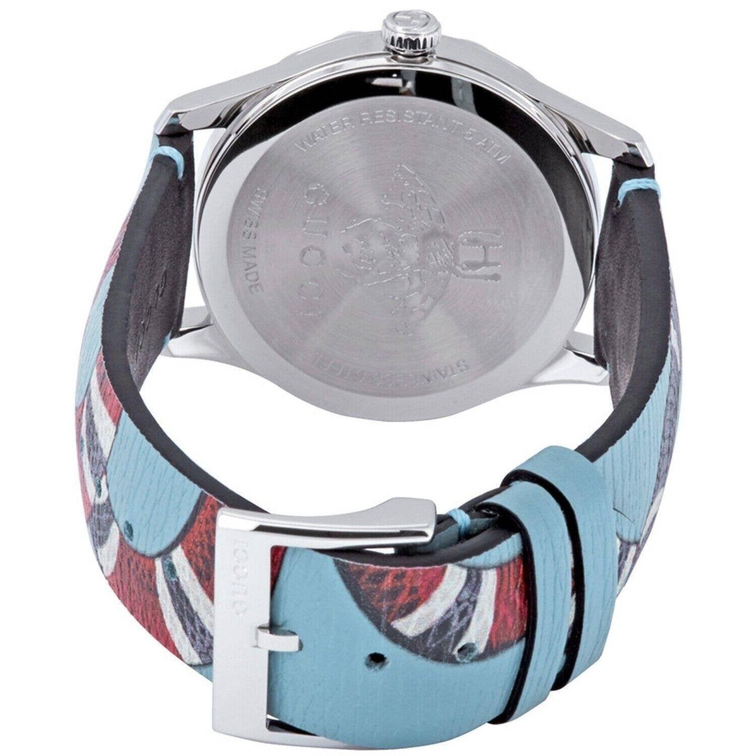 Gucci watch YA1264080 Snake Print Leather