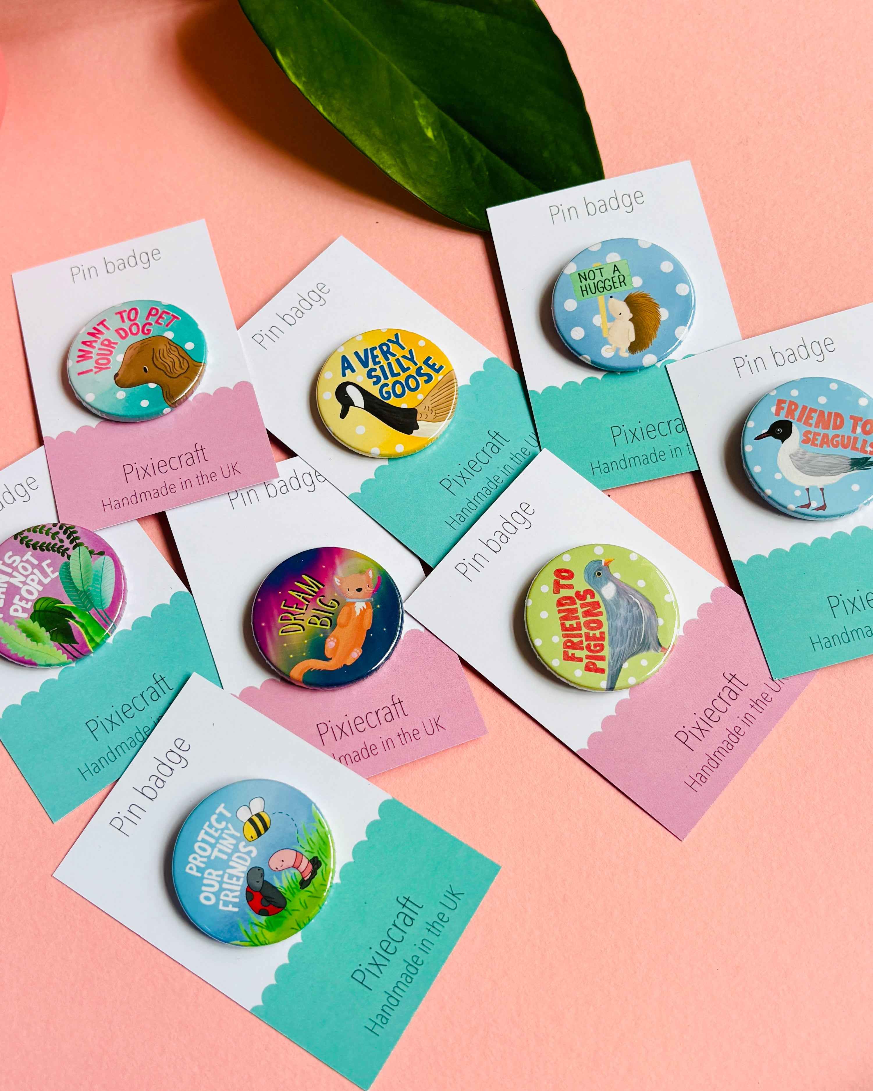 Plants Not People Funny Badge or Magnet