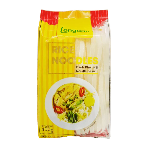 LONGDAN Rice Noodles Banh Pho 8mm 400g