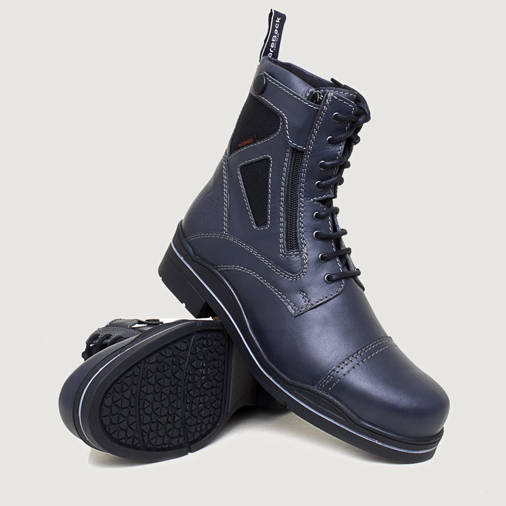 Kentucky Storm Waterproof Jodhpur Boots - Polished Navy