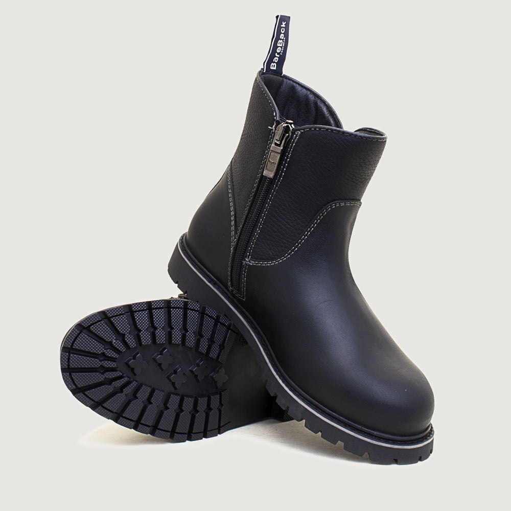 Quebec Waterproof Zip Up Ankle Boots - Black