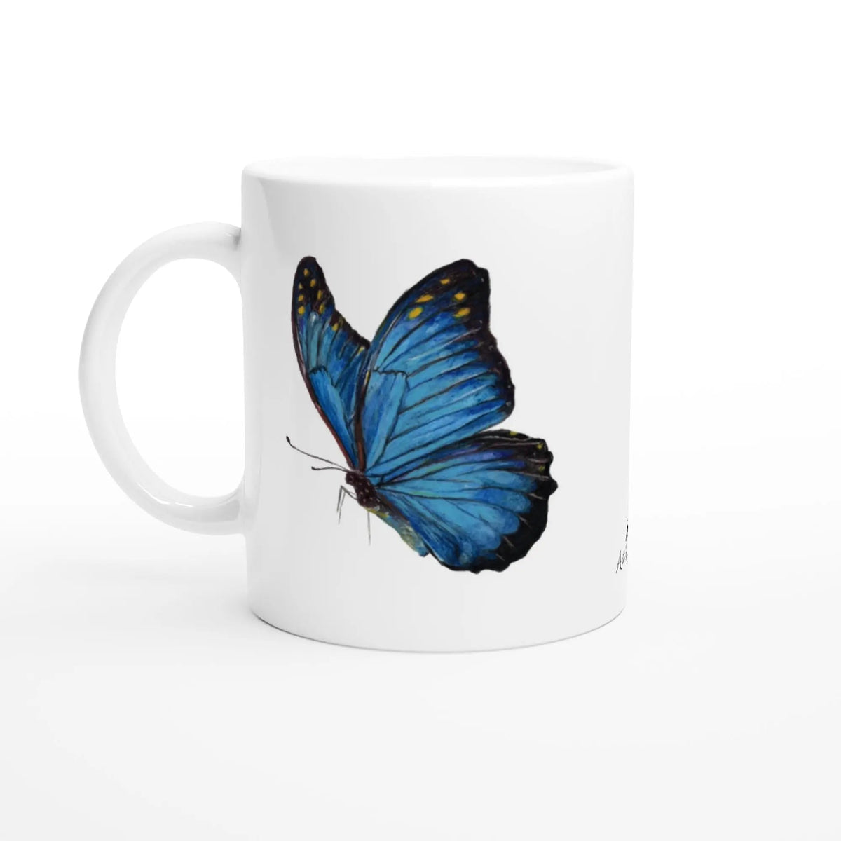 Blue Butterfly Mug – Charity Wildlife Art