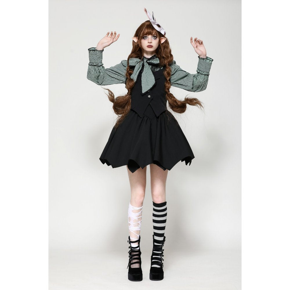 Dark In Love Vespertilio Bat Wing Vest - Gothic Waistcoat