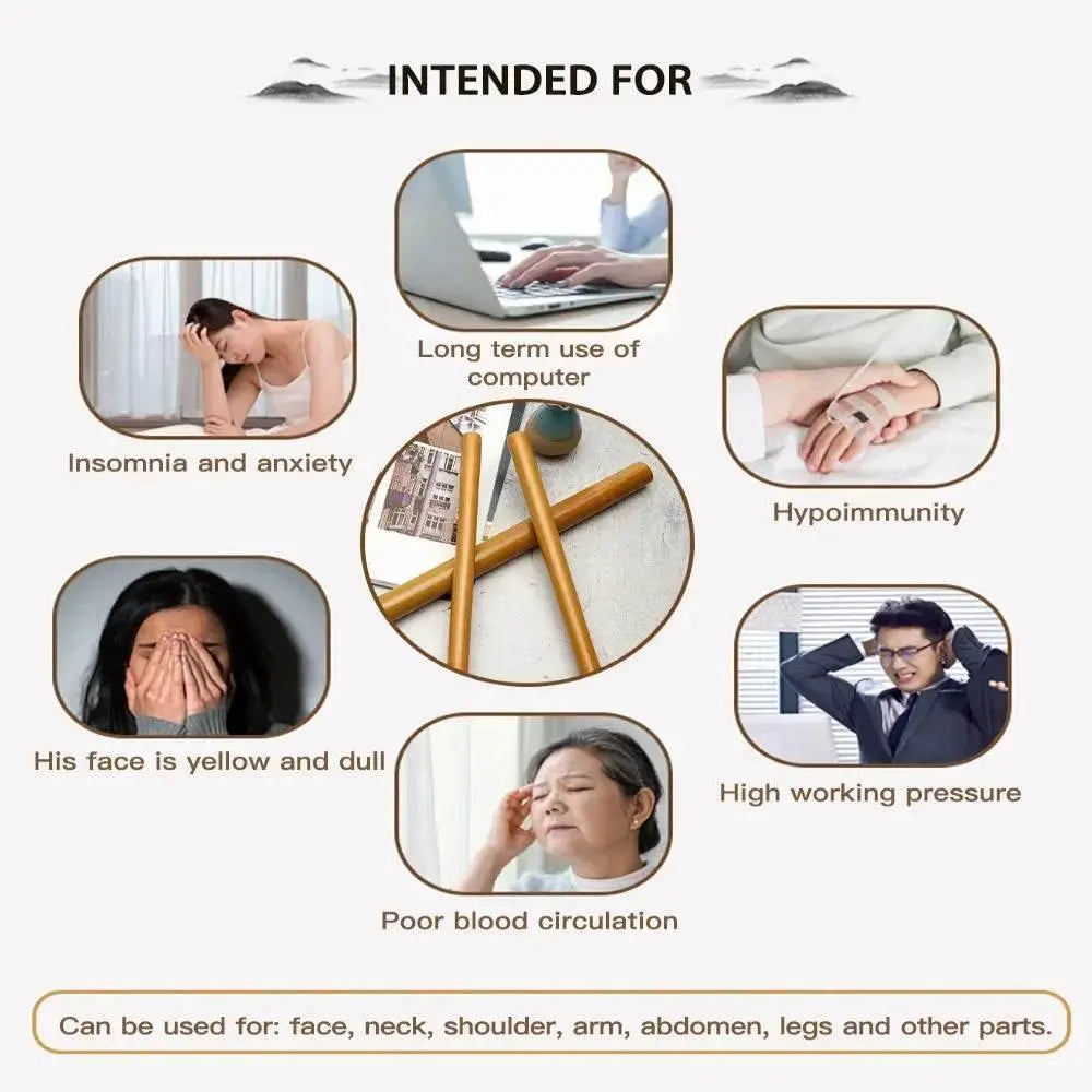 Bamboo Wood Therapy Sticks