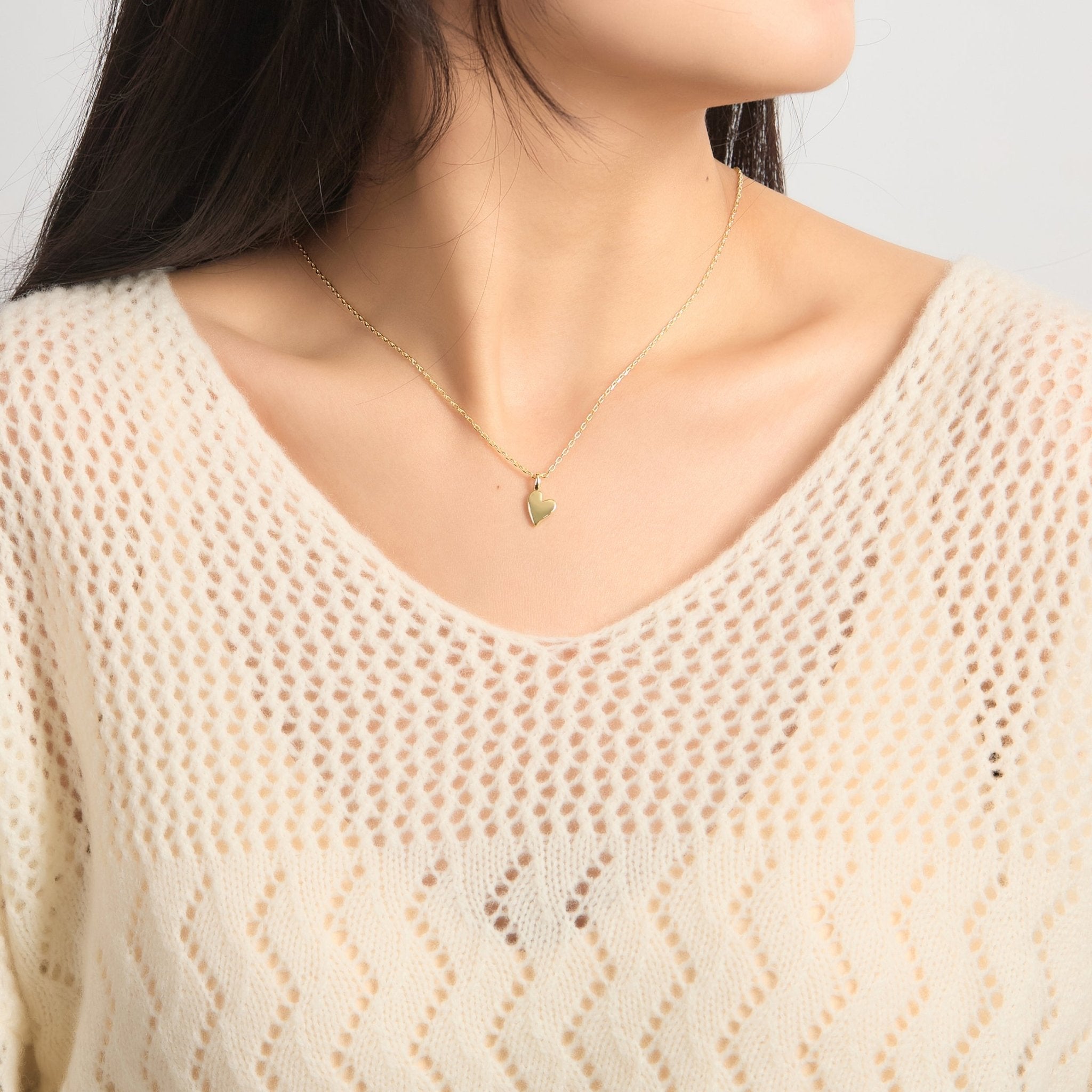 18k Gold Plated Big Sister Little Sister Piece of My Heart Necklace Set