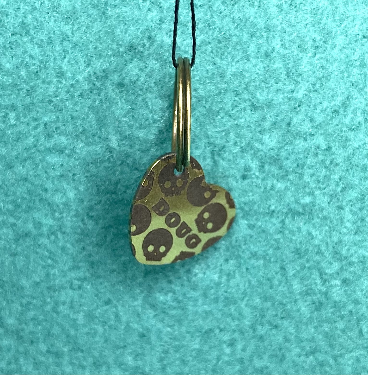 Engraved Dog Tags - Heart