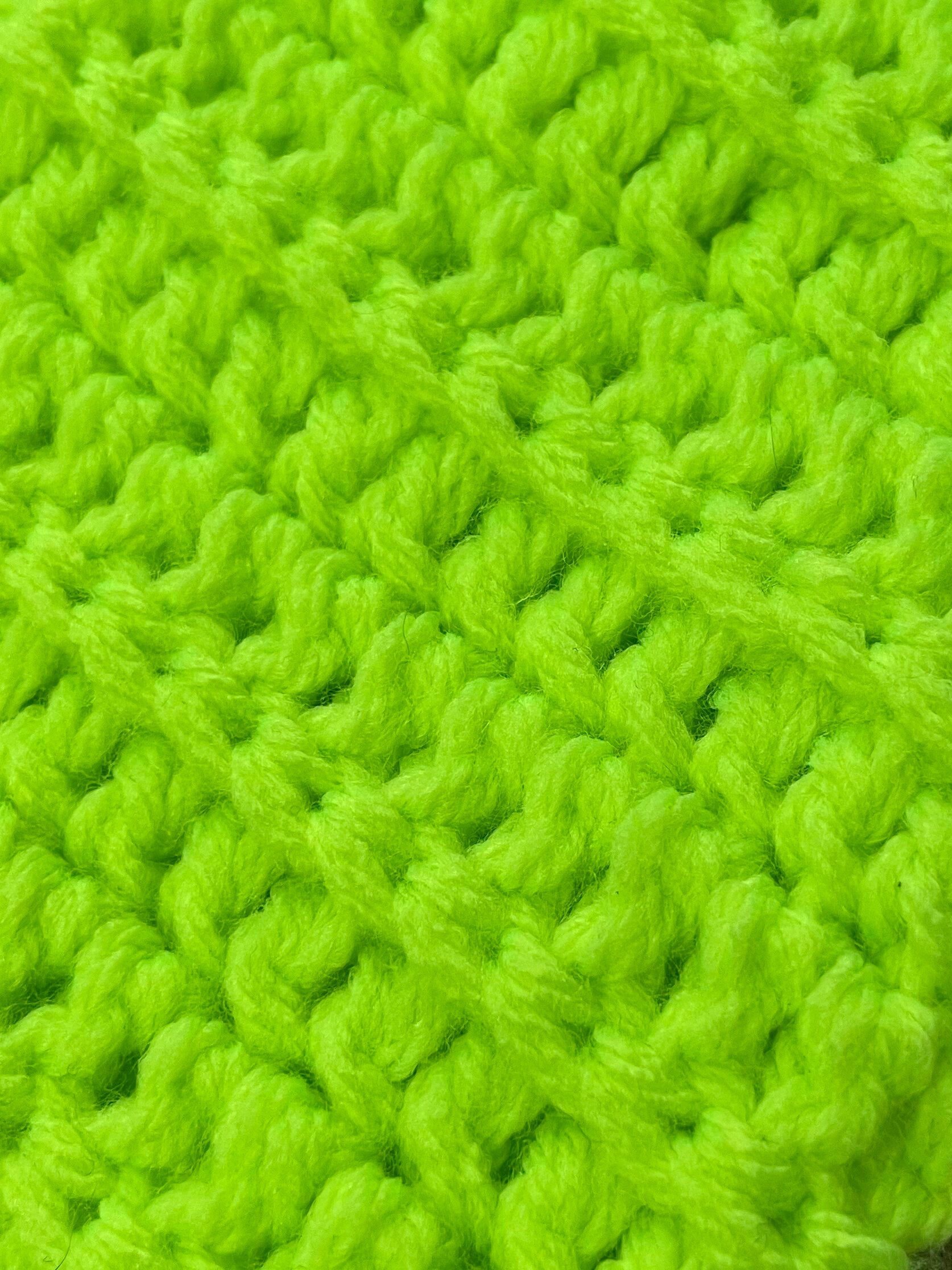 Chunky Knitted Snood - Hi-Vis Yellow