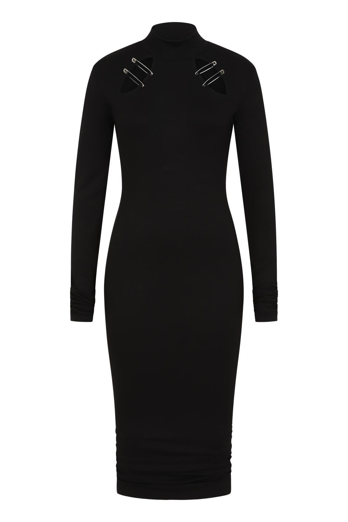 Necessary Evil Nyx Goth Midi Dress