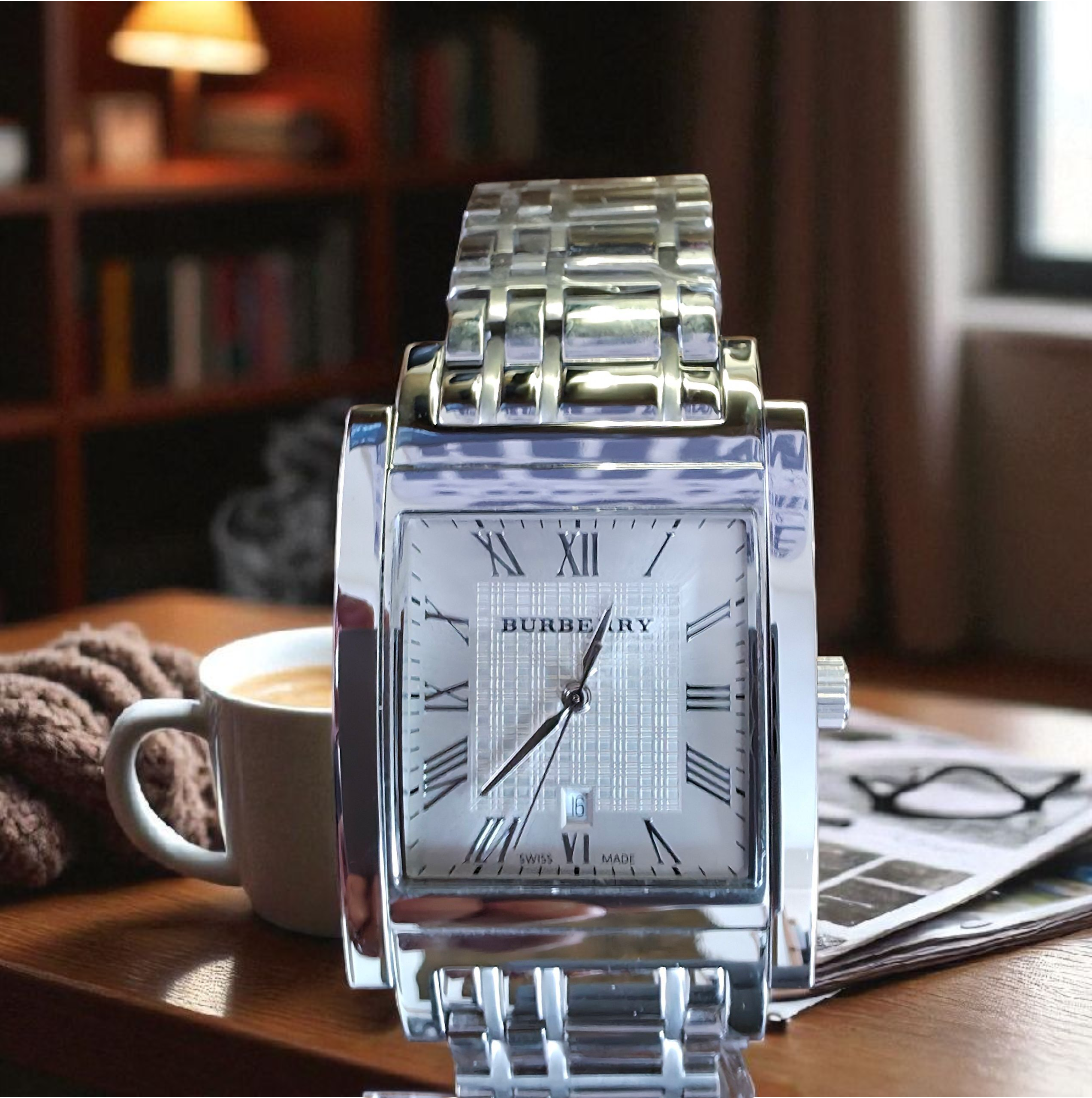 Burberry BU1550 Men's Classic Square 32mm