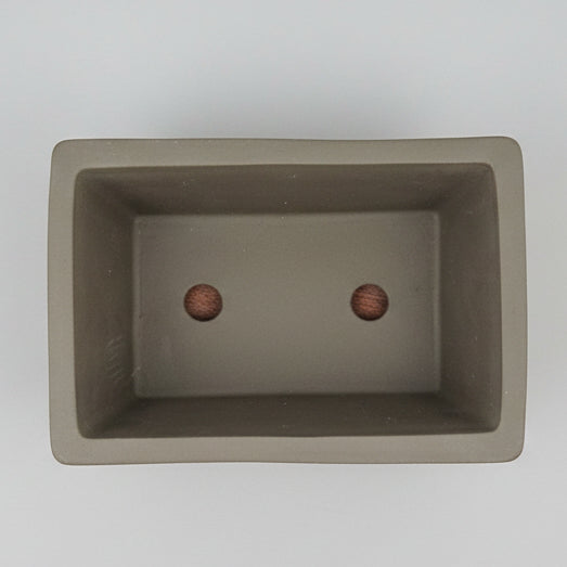 31cm Painted Unglazed Bonsai Pot | Rectangle | 31cm x 22cm x 14cm | Brown