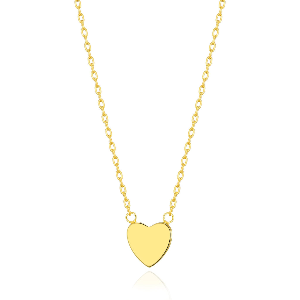 18k Gold Plated Sister Heart Necklace with Quote Card