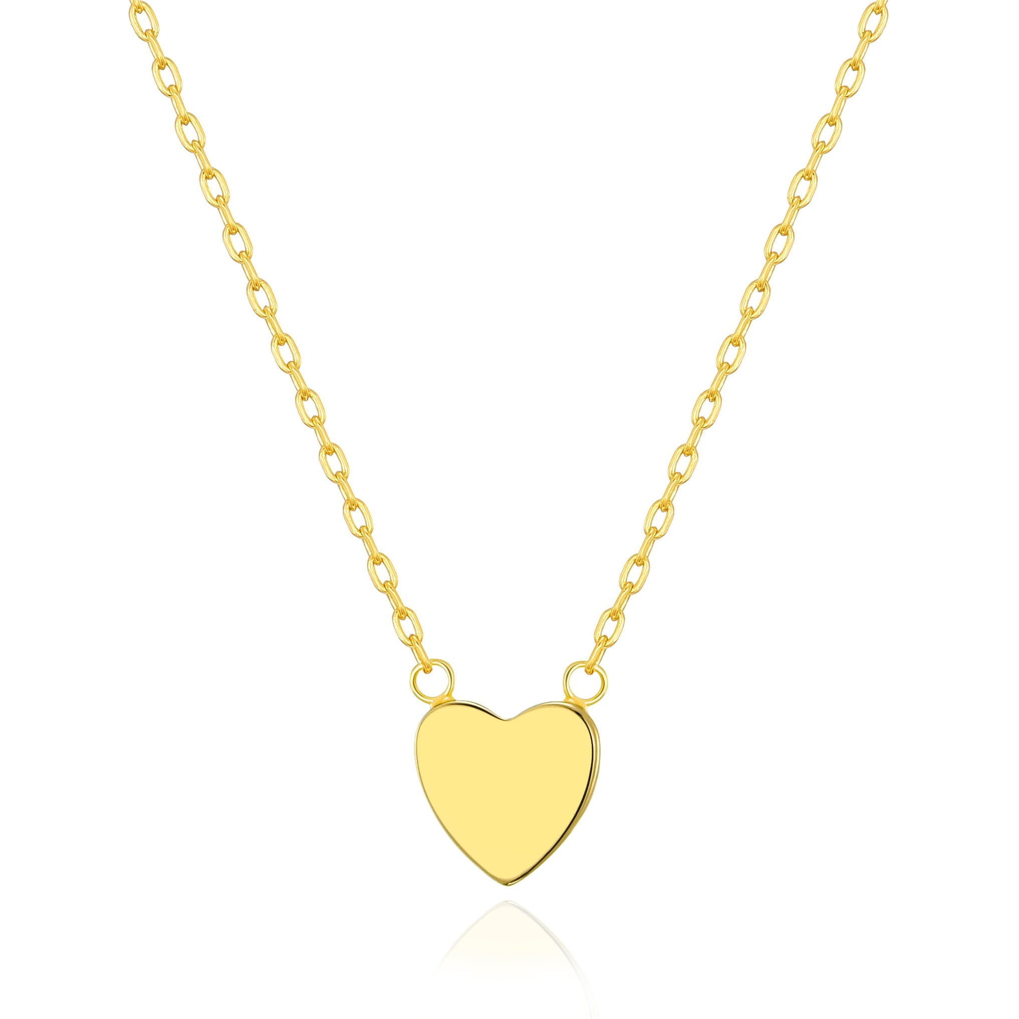 18k Gold Plated Sister Heart Necklace with Quote Card
