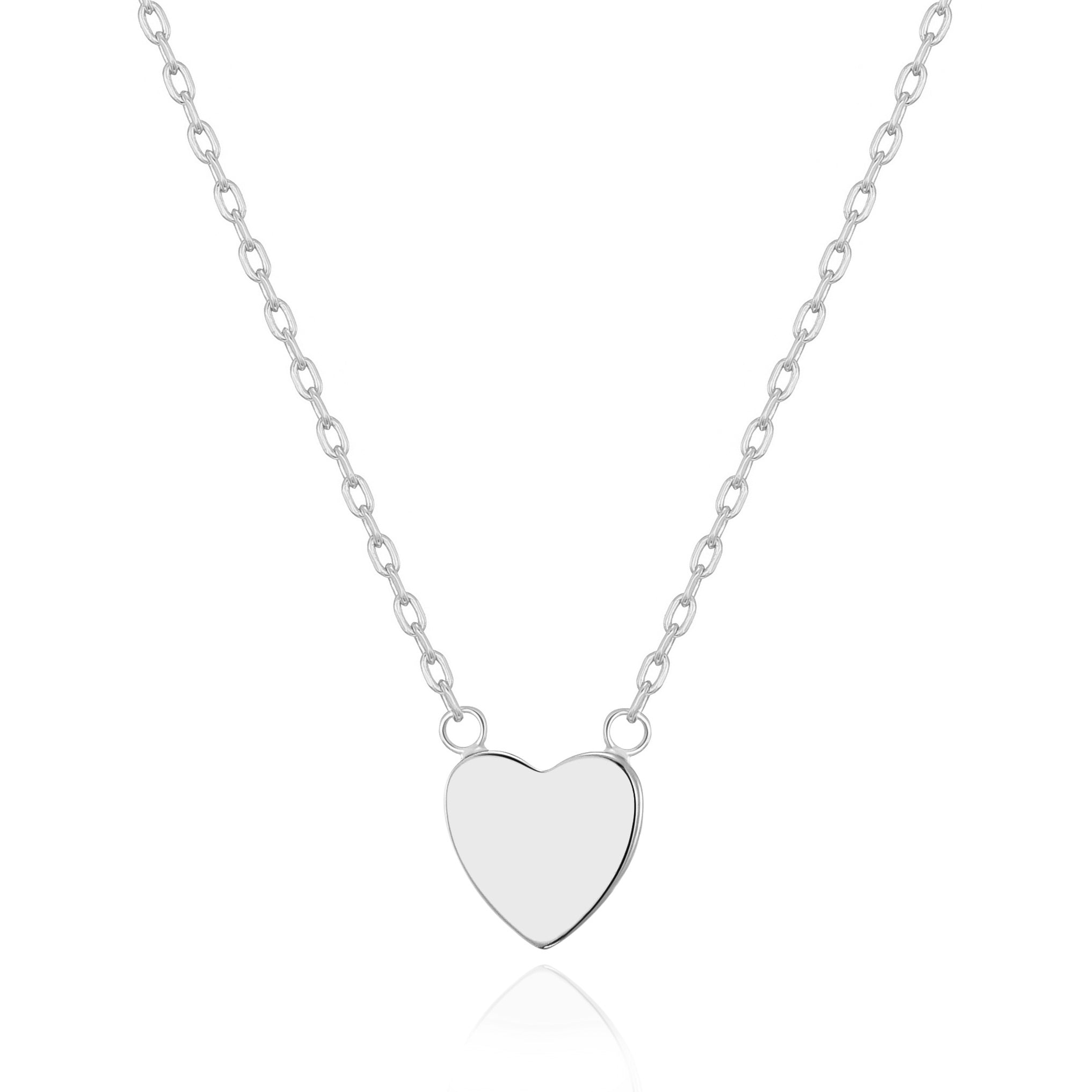 Silver Plated Sister Heart Necklace with Quote Card