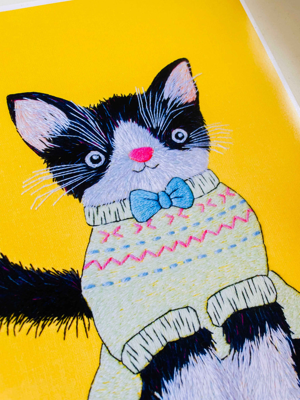 CLEARANCE Noodle the Jumper Cat Original Art