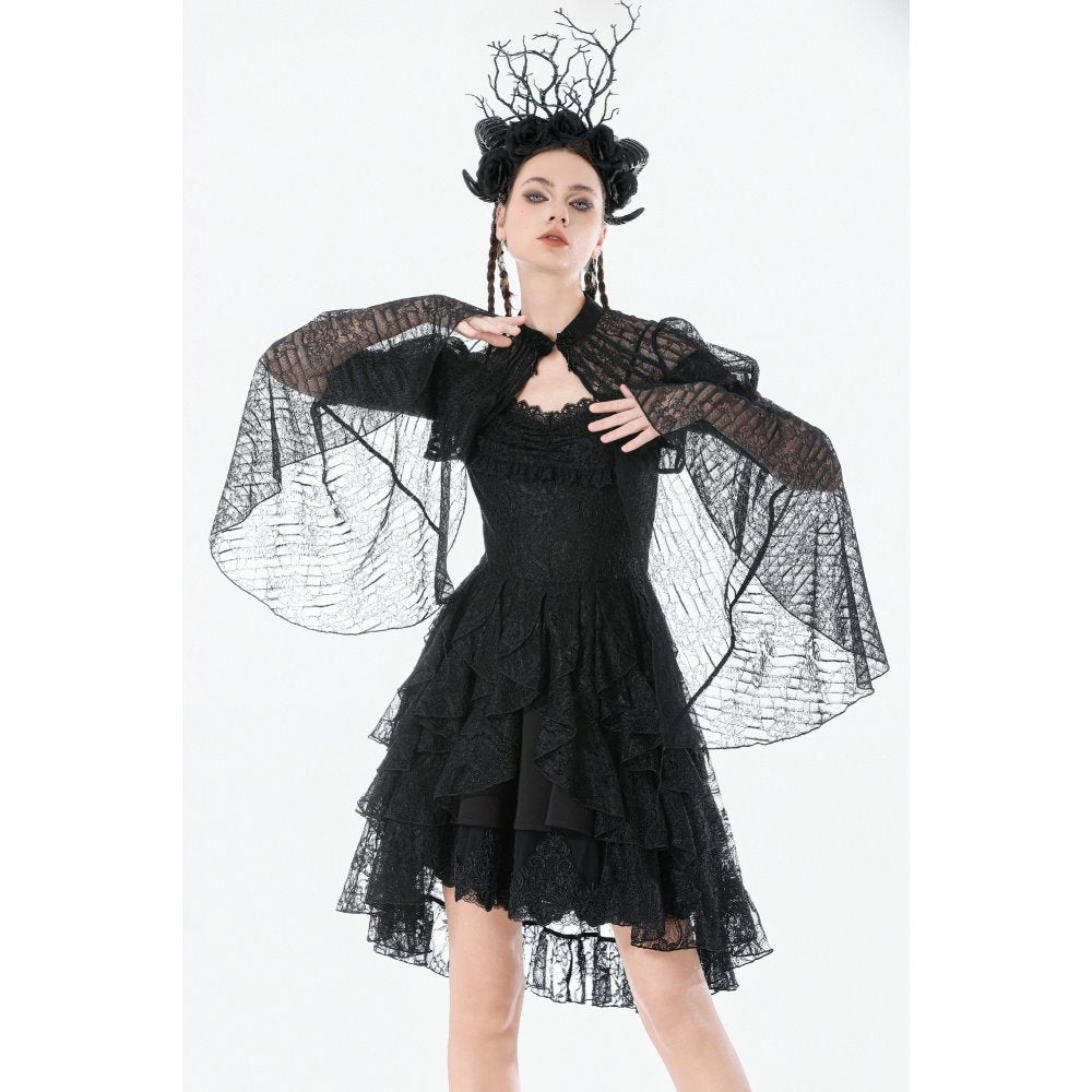 Dark in Love Elara Gothic Versatile Lace Shoulder Cape