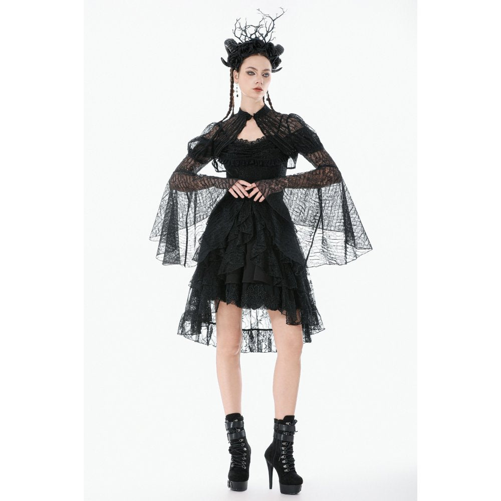 Dark in Love Elara Gothic Versatile Lace Shoulder Cape