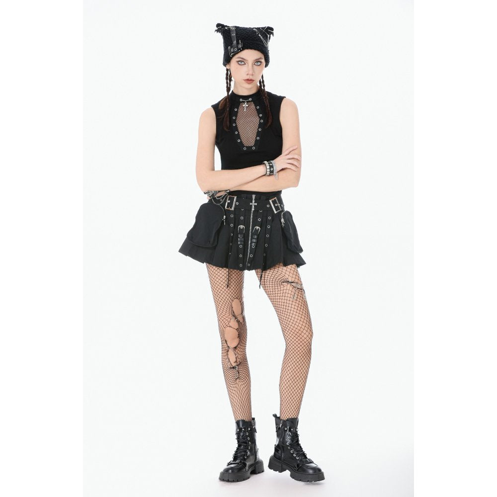 Dark in Love Metal Punk Skirt