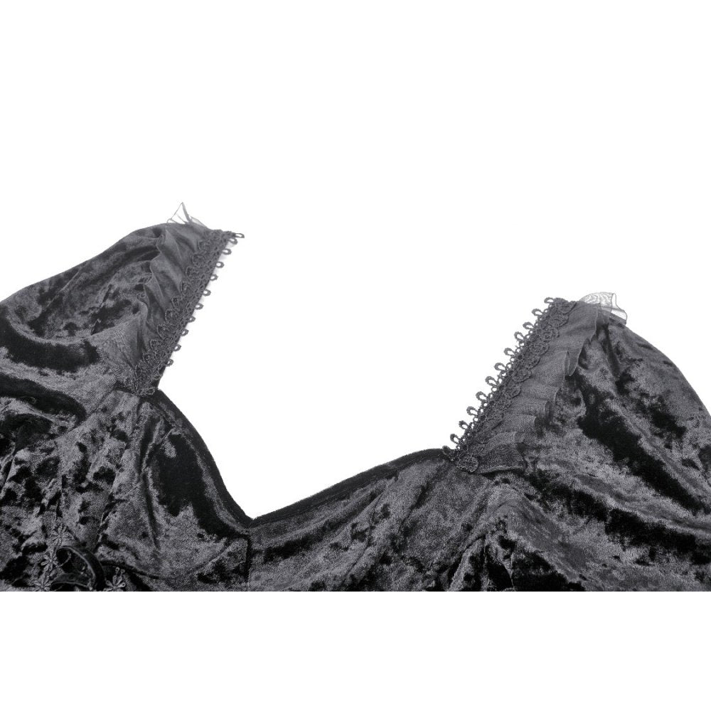 Dark in Love Seraphina Velvet Lace Goth Dress