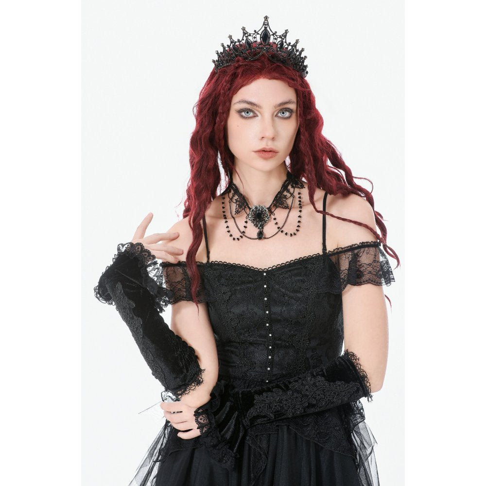Dark in Love Lillian Victorian Lace Arm Warmers