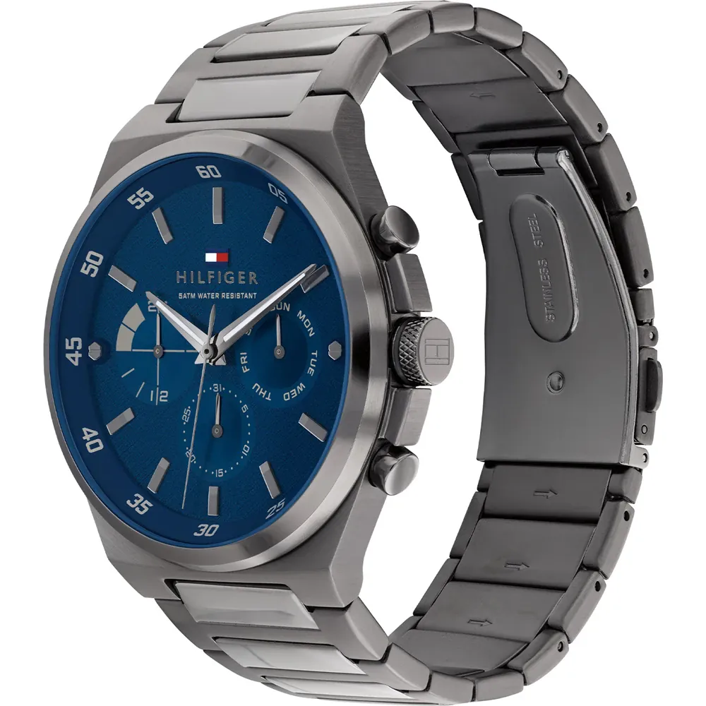 Tommy Hilfiger Gunmetal Steel Men's 1792089