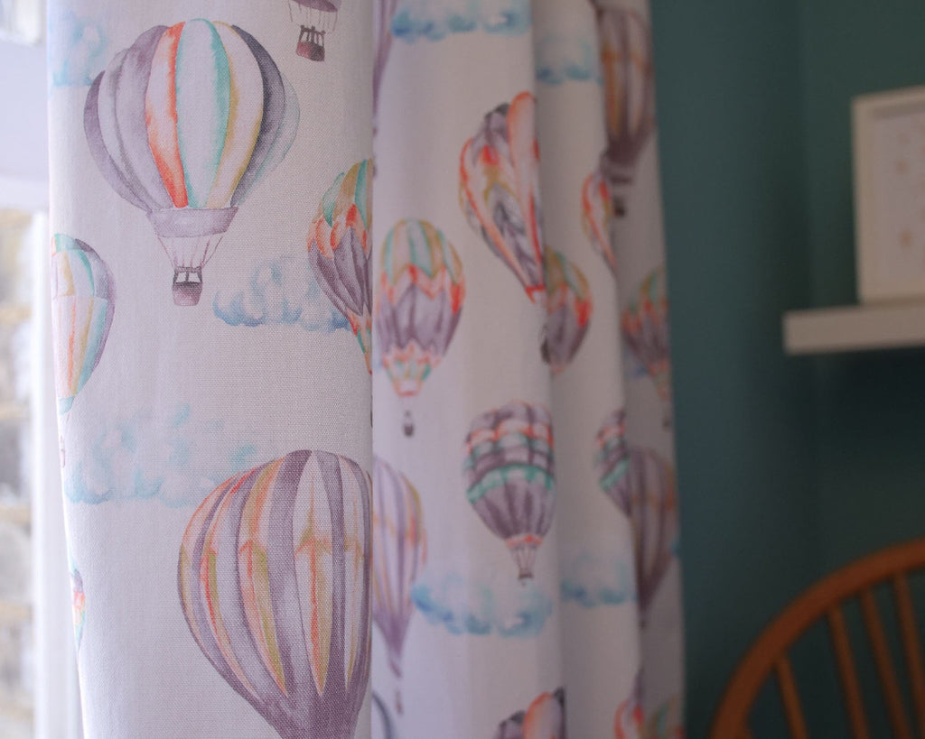 Hot Air Balloons - Children's Cotton Curtain Fabric