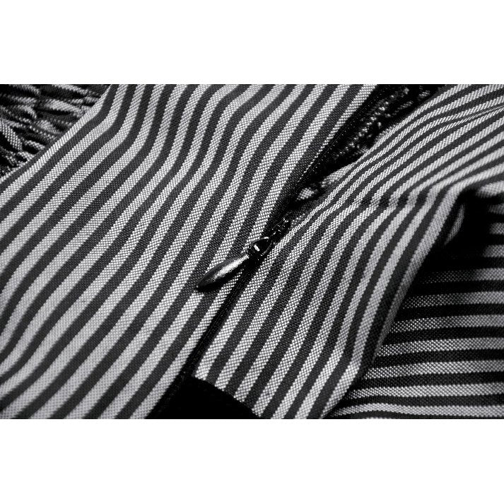 Dark in Love Striped Gothic Mini Dress