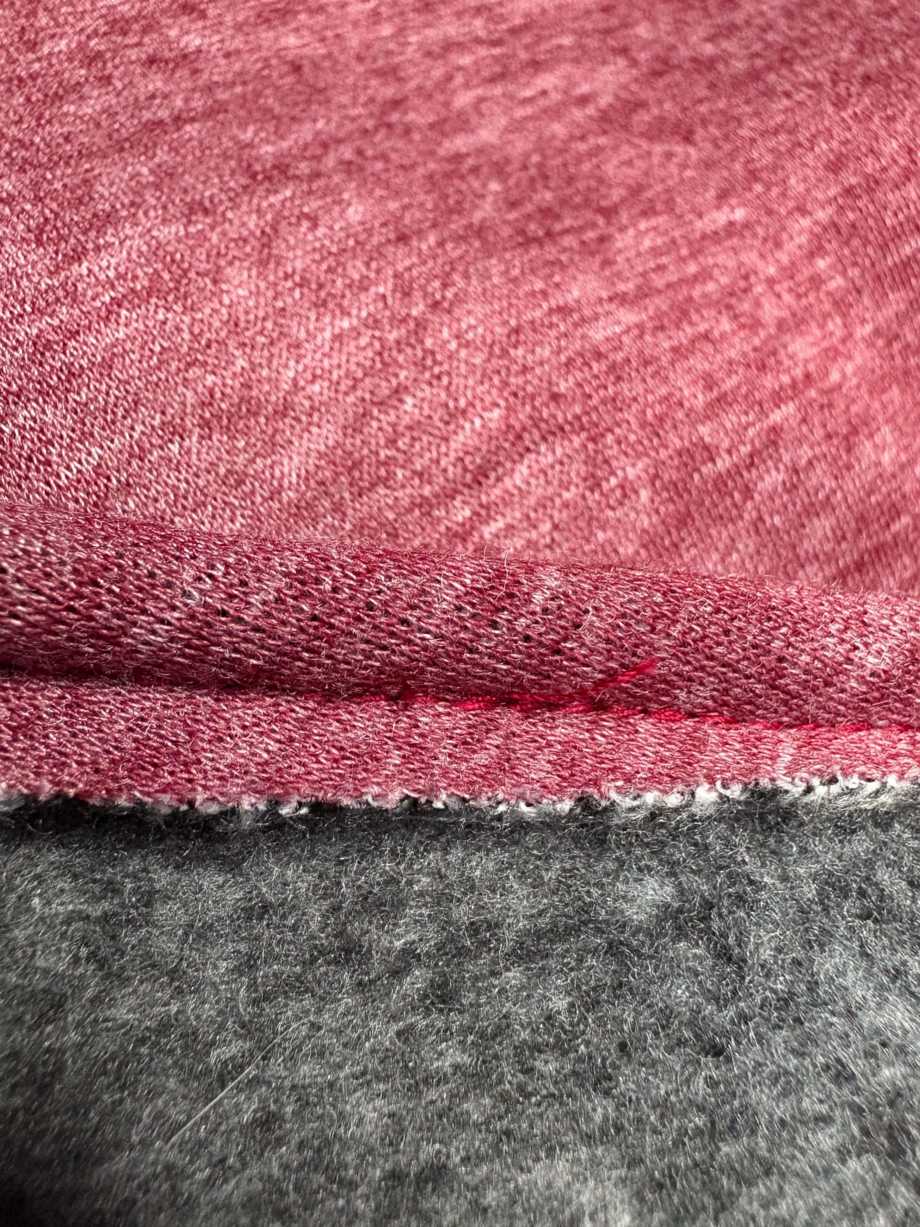 Fleece Lined Sweatshirt Vest - Burgundy