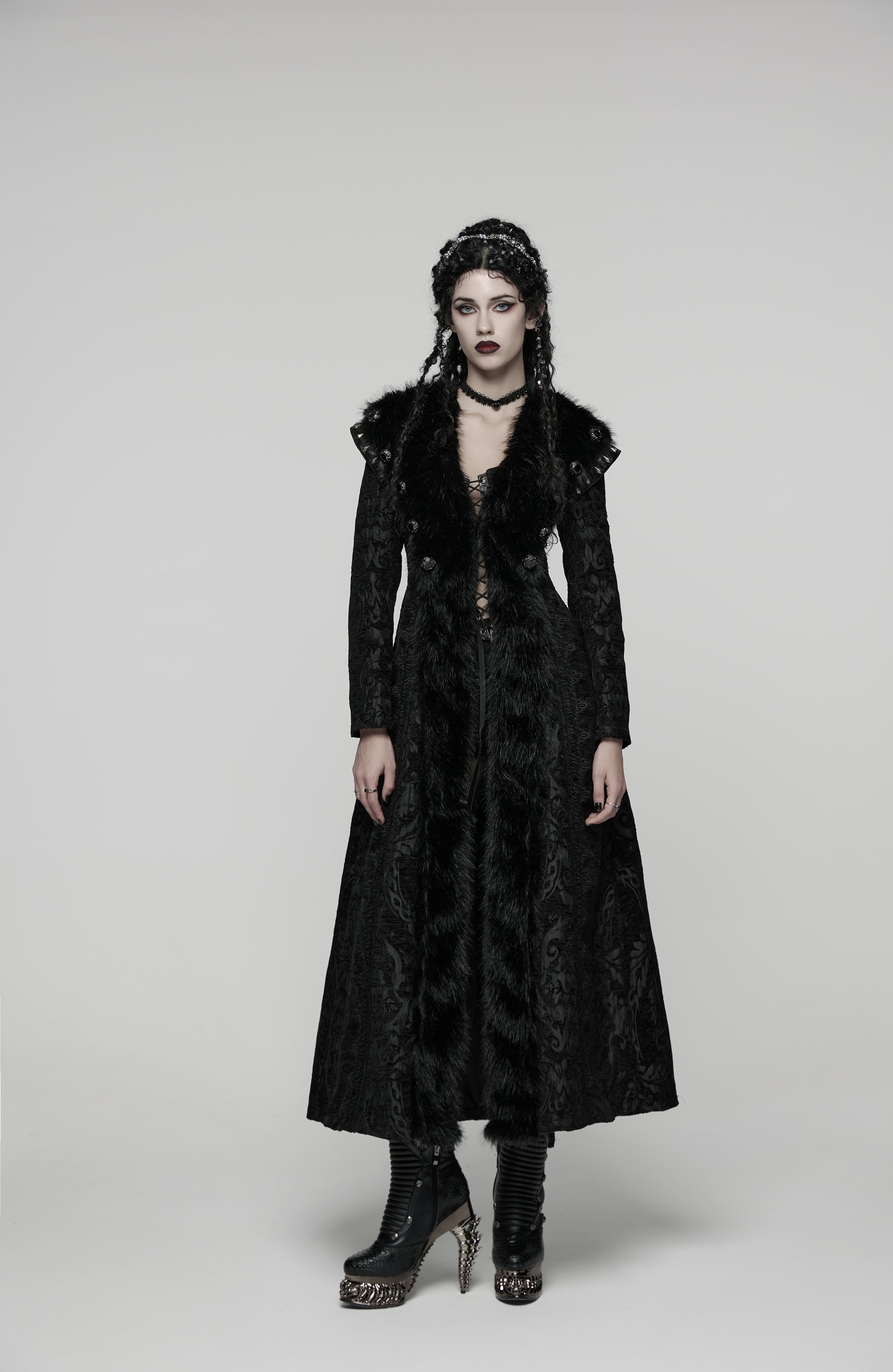 Punk Rave Goth Gorgeous Plush Coat