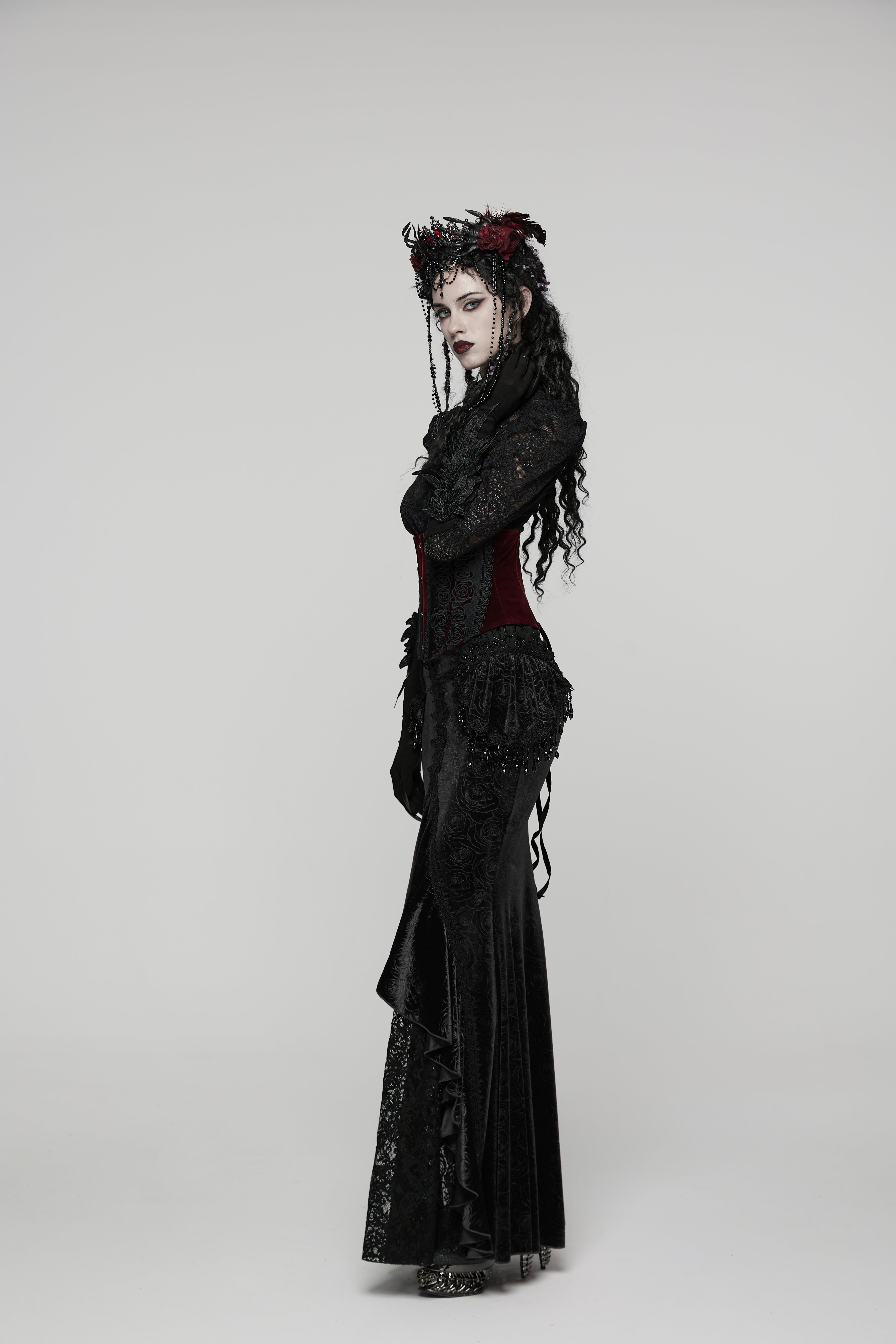 Punk Rave Goth Gorgeous Fishtail Skirt