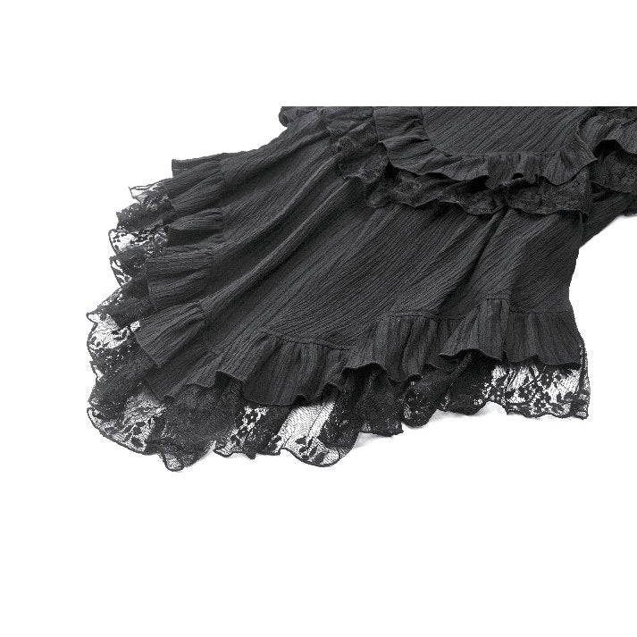 Dark in Love Cordelia Gothic High-Low Layered Skort