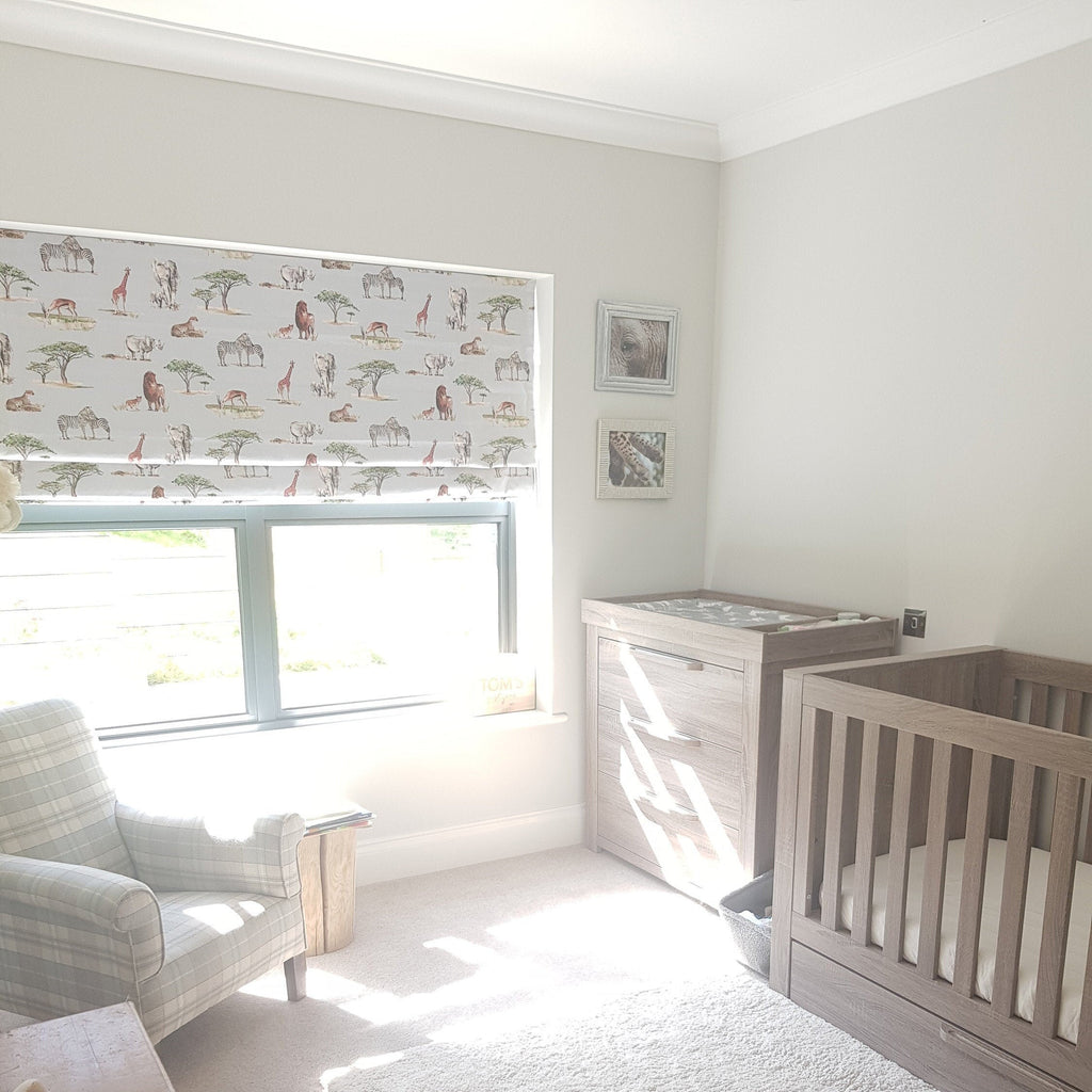 Safari Animals Children's Cotton Curtain Fabric