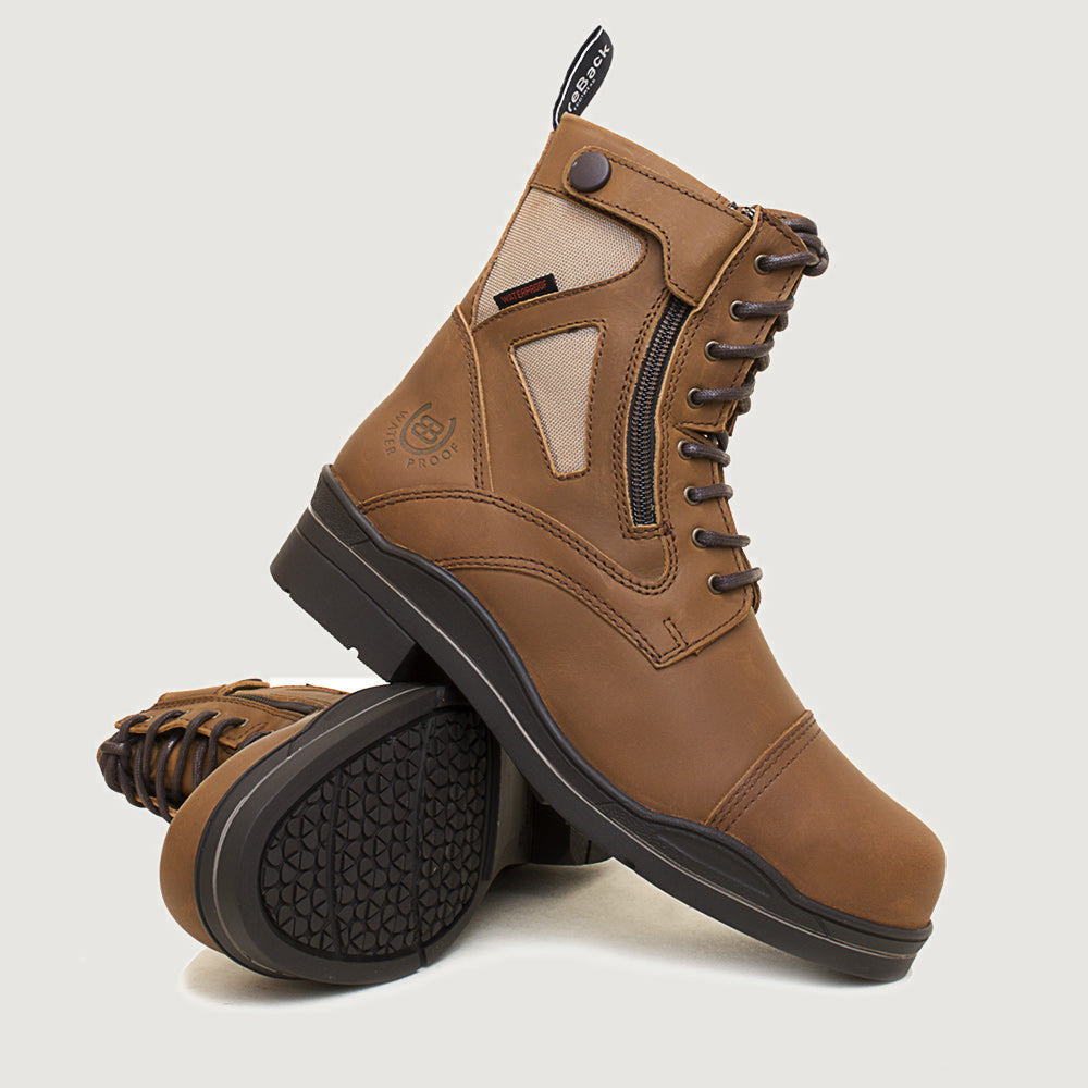 Kentucky Storm Waterproof Jodhpur Boots - Mocha