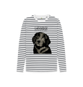 The Snack Seeker Stripes – Black Labrador Breton Top