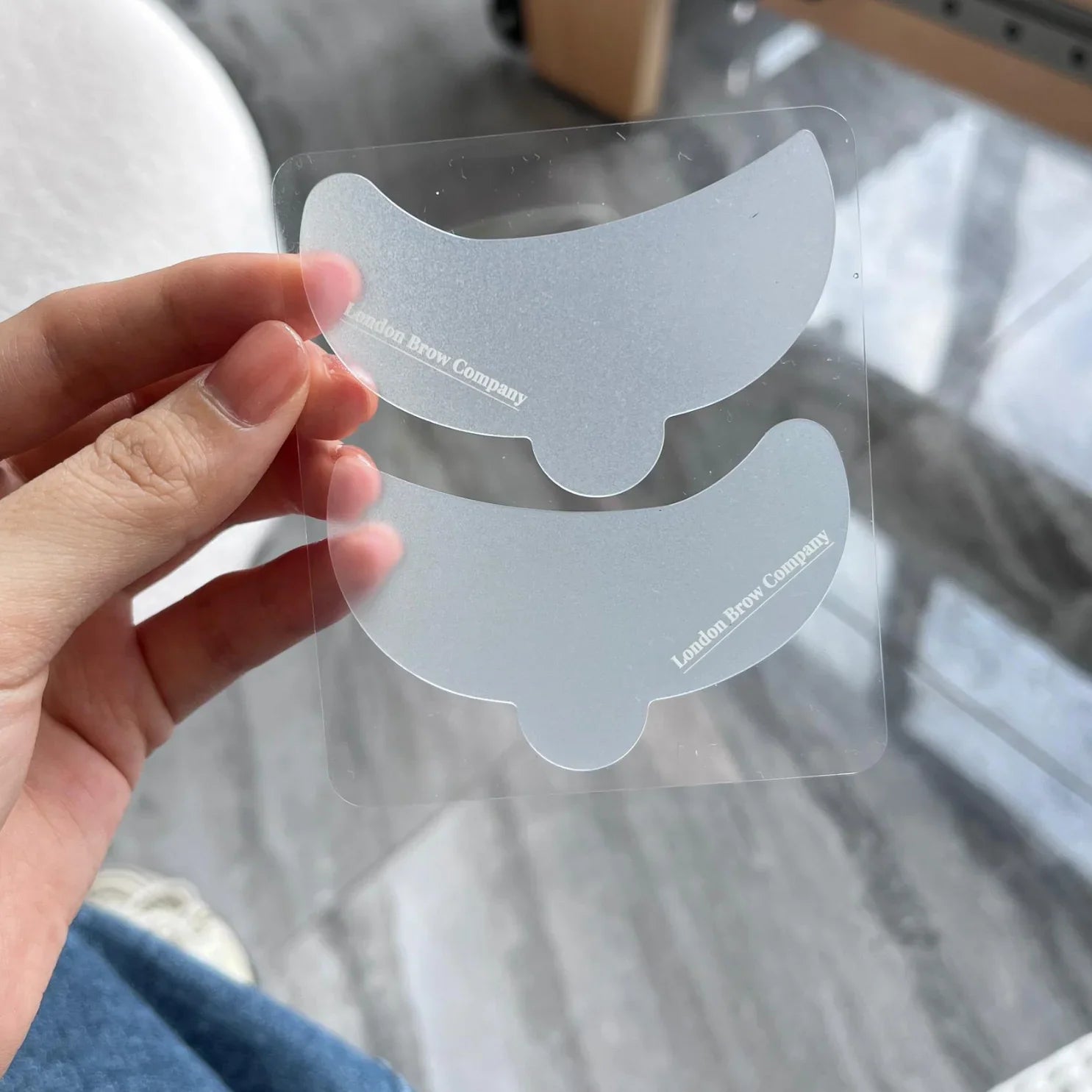 Reusable Ultra-thin Silicone Brow Wrap and Under Eye Pad Set