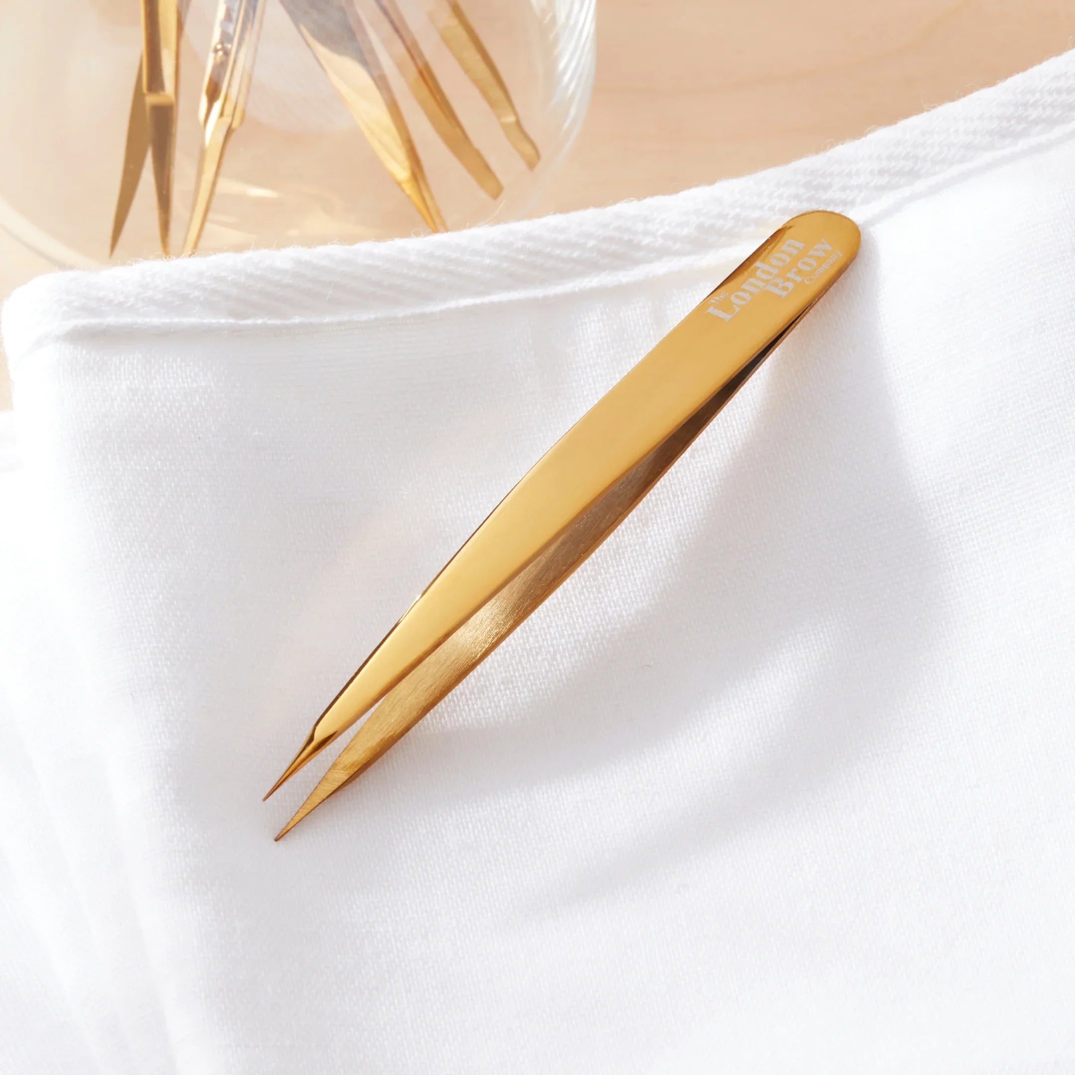 Gold Pointed Brow Tweezers