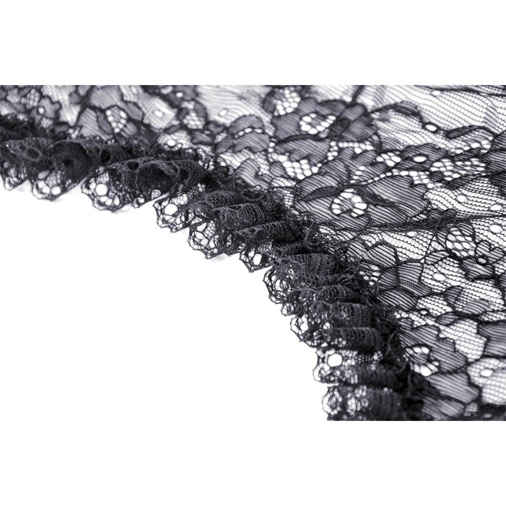 Dark in Love Belladonna Lace Bell Sleeve Goth Shrug