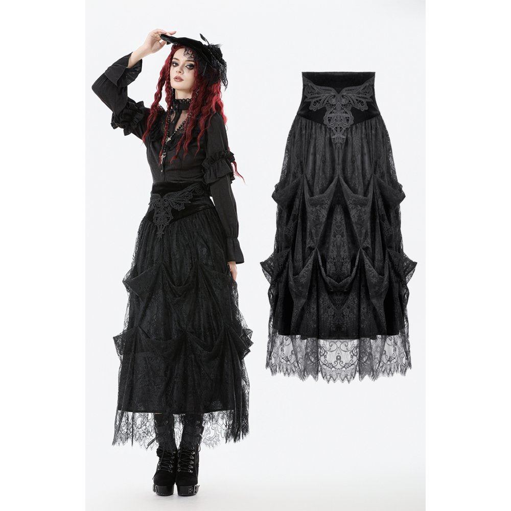 Dark in Love Gloriana Draped Maxi Skirt